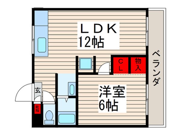 フローラ９の物件間取画像